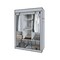 Portable Free Standing Closet with 8 Storage Shelves, 2 Hanging Rod & 4 Pockets